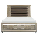 Loudon King Platform with Storage Bed in Champagne Metallic 1515K-1EK*