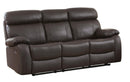 Pendu Double Reclining Sofa in Brown 8326BRW-3