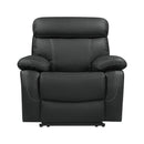 Pendu Reclining Chair in Black 8326BLK-1