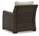 Brook Ranch Outdoor Lounge Chair with Cushion - Furniture Warehouse (GA)