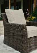 Brook Ranch Outdoor Lounge Chair with Cushion - Furniture Warehouse (GA)
