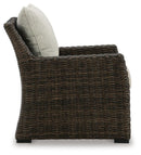 Brook Ranch Outdoor Lounge Chair with Cushion - Furniture Warehouse (GA)