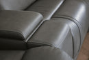 5Z - Pittson Power Reclining Sectional Loveseat with Console - Furniture Warehouse (GA)