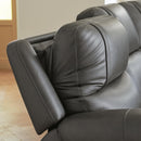 5Z - Pittson Power Reclining Sectional Loveseat with Console - Furniture Warehouse (GA)