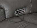5Z - Pittson Power Reclining Sectional Loveseat with Console - Furniture Warehouse (GA)