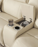 Double Deal Reclining Sectional with Console - Furniture Warehouse (GA)