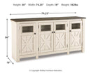 Bolanburg 74" TV Stand - Furniture Warehouse (GA)