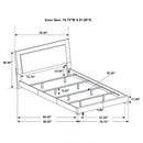 Felicity Panel Bed with LED Lighting