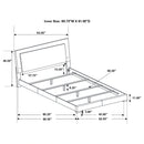 Felicity Panel Bed with LED Lighting