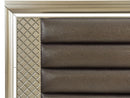 Loudon King Platform with Storage Bed in Champagne Metallic 1515K-1EK*