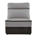 Laertes Power Armless Reclining Chair in Taupe Gray 8318-ARPW