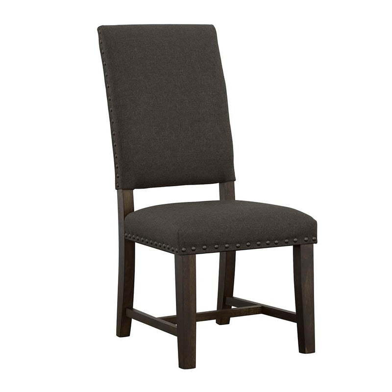Twain Upholstered Side Chairs Warm Grey (Set of 2) image