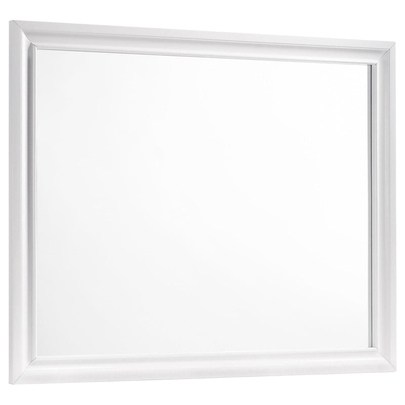 Barzini Rectangle Dresser Mirror White image