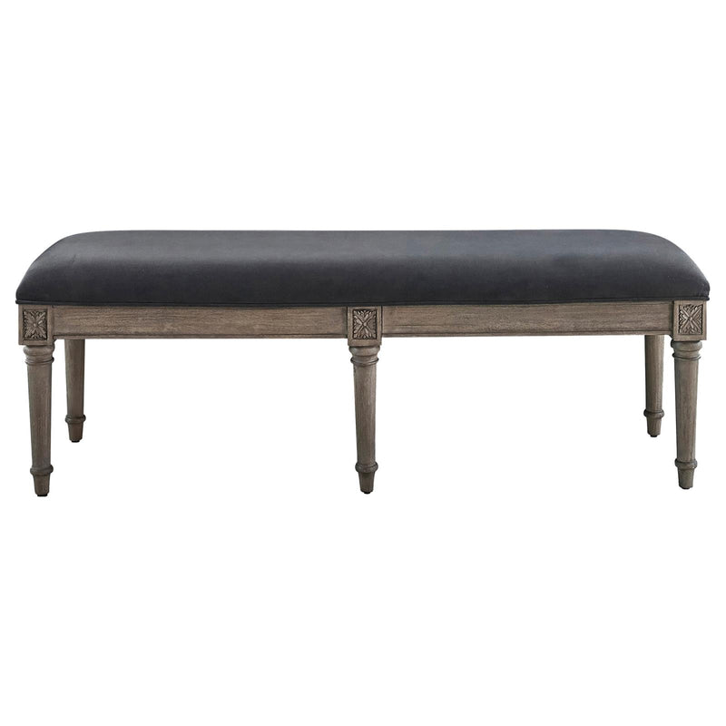Alderwood Upholstered Bench French Grey image