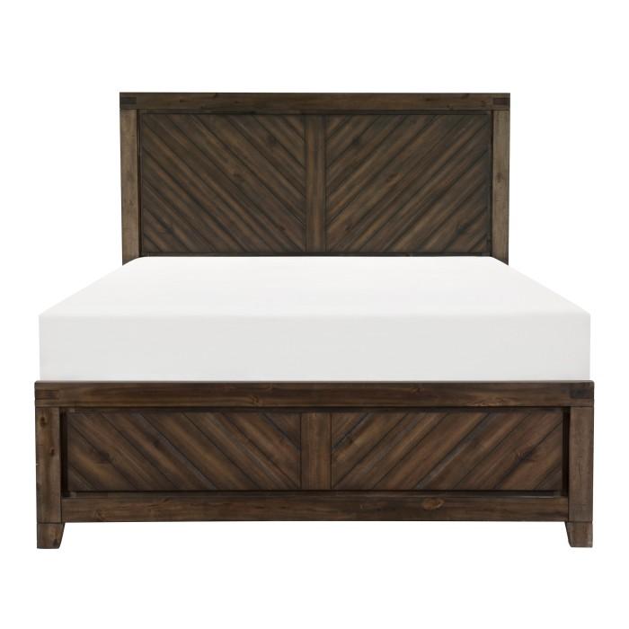 Homelegance Parnell Queen Panel Bed in Rustic Cherry 1648-1* image