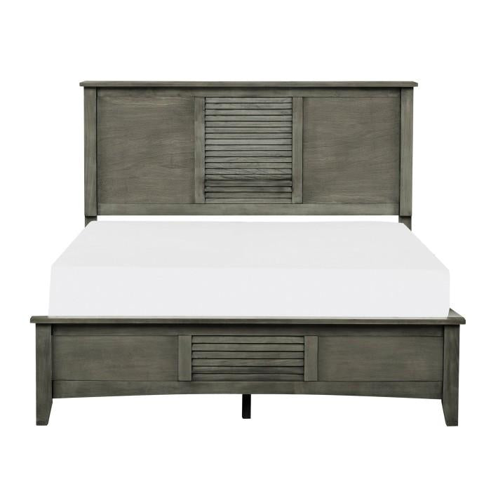 Homelegance Furniture Garcia Queen Panel Bed in Gray 2046-1 image