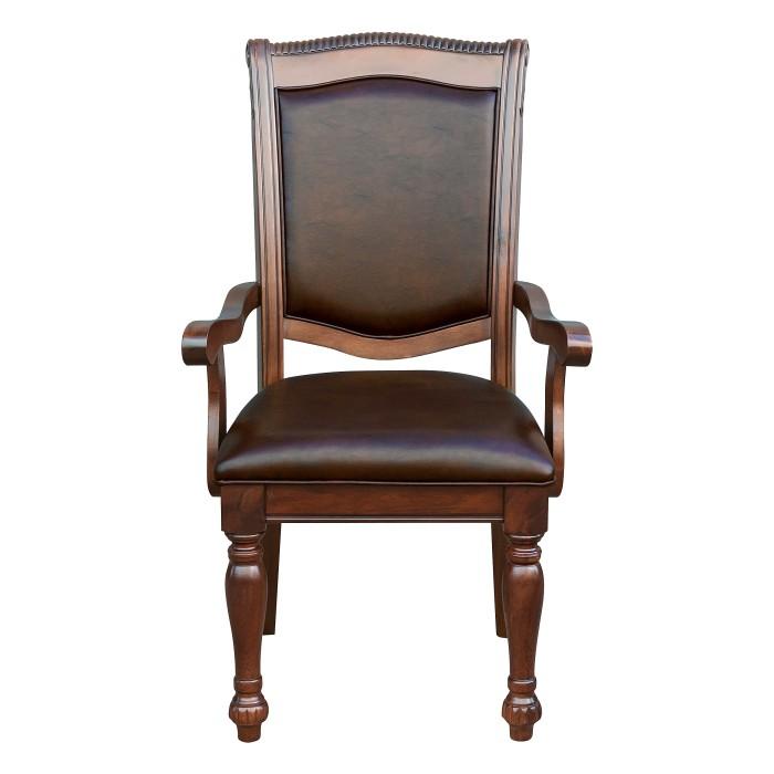 Homelegance Lordsburg Arm Chair in Brown Cherry (Set of 2) image