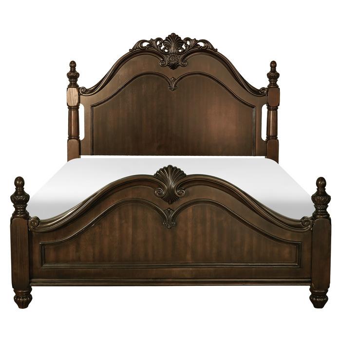 Homelegance Mont Belvieu King Panel Bed in Dark Cherry 1869K-1EK* image